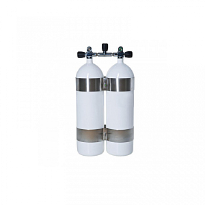 Butelka nurkowa Vítkovice twin 2x10 L/230 bar wklęsła