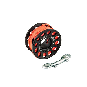 Kołowrotek Tecline ALU 30m z karabińczykiem
