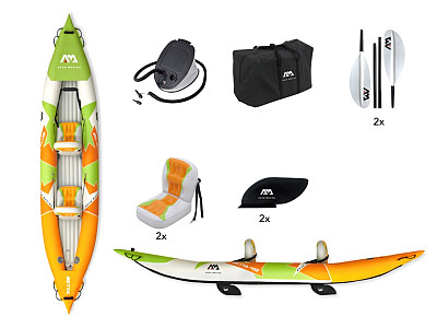 Kajak Aqua Marina BETTA 412 pomarańczowy - wyprzedaż