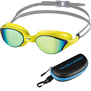 Okulary pływackie Aqua Speed ​​Vortex Mirror z etui żółte