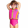 Dziecięca kamizelka pływacka Zoggs SEA UNICORN SWIMSURE JACKET PINK - 2/3 lata (15/18 kg)