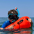 Boja pływacka i sucha torba Agama SWIM PRO 28 L