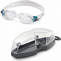 Damskie okulary pływackie Aqua Sphere KAIMAN LADY przezroczyste soczewki - transp./turkusowy